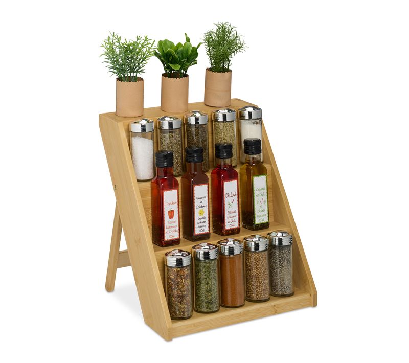 Étagère à Épices En Bambou
