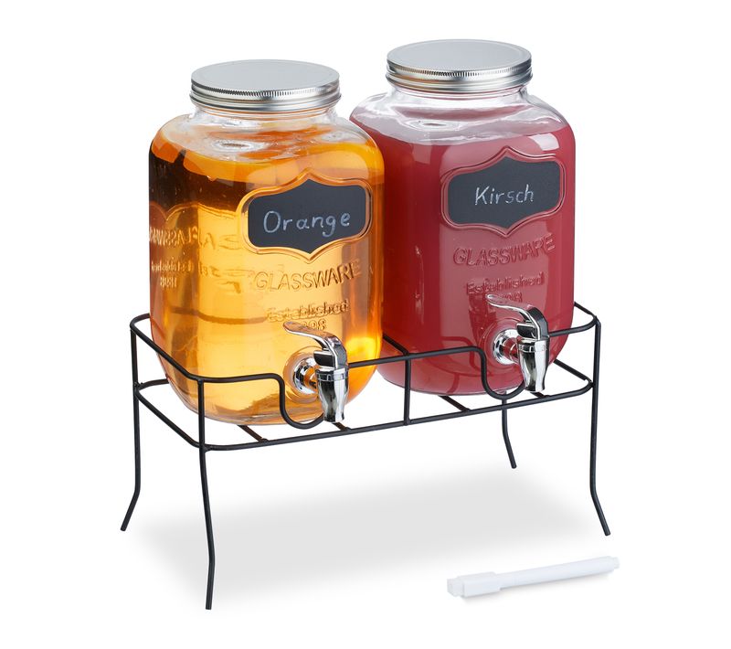 2 Distributeurs De Boisson Avec Support