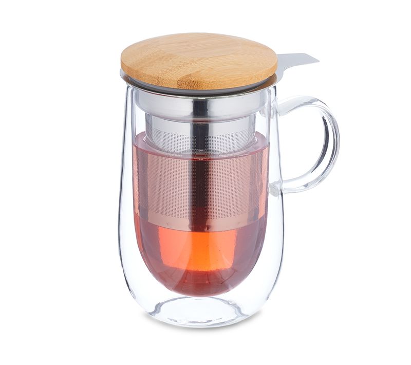 Tasse De Thé Avec Couvercle Et Infuseur