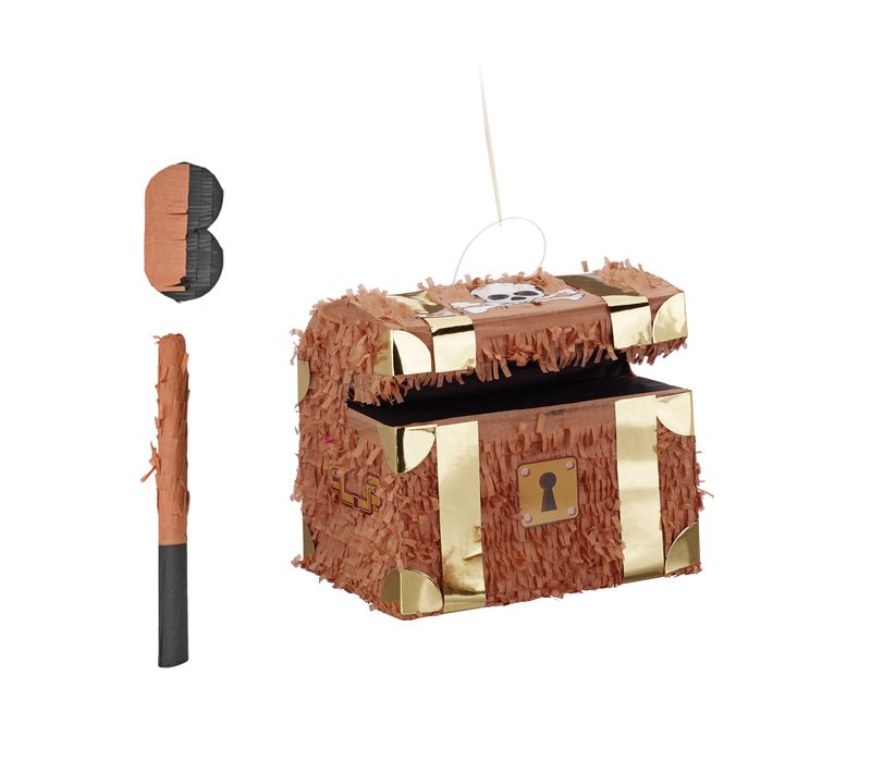 Ensemble Pinata Trésor Avec Bâton.
