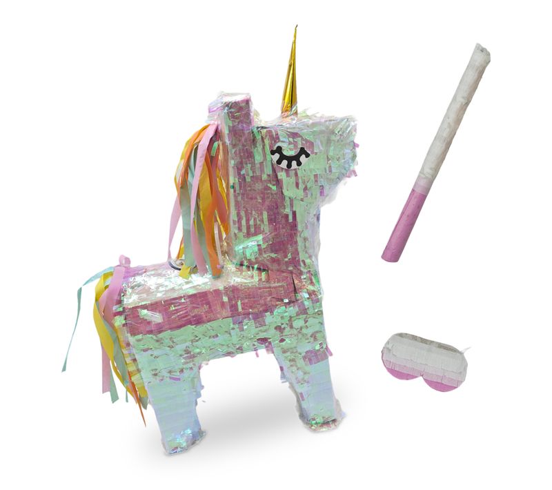 Ensemble Pinata Licorne Avec Bâton
