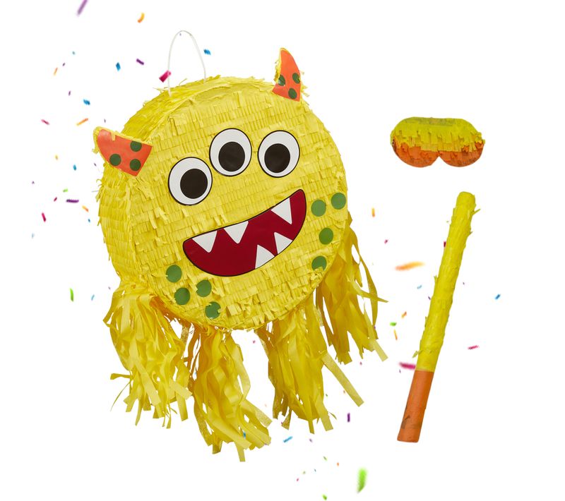 Ensemble Pinata Monstre Avec Bâton.