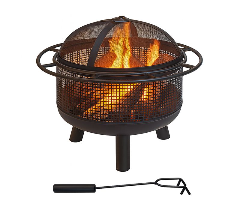 Brasero Avec Protection Et Tisonnier