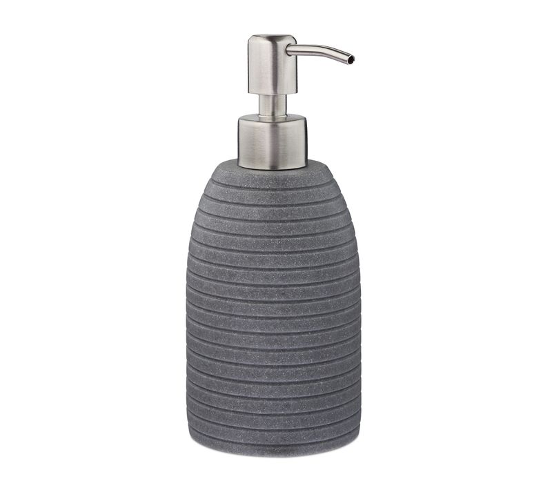 Lot de 2 Distributeur De Savon Inox, Gris
