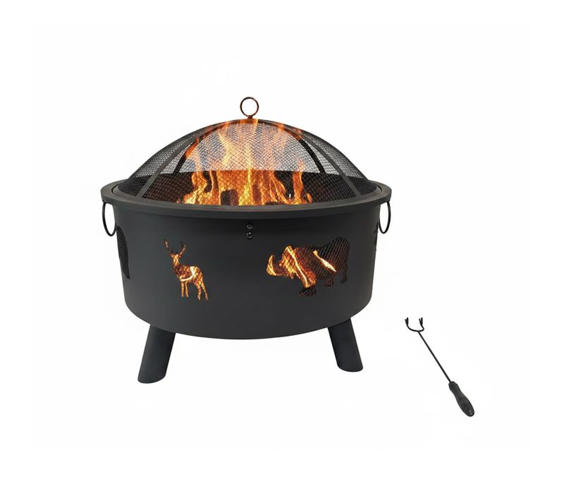 Brasero Motif Flamme
