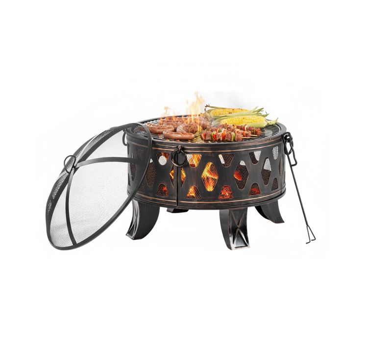 Brasero Avec Grille Barbecue