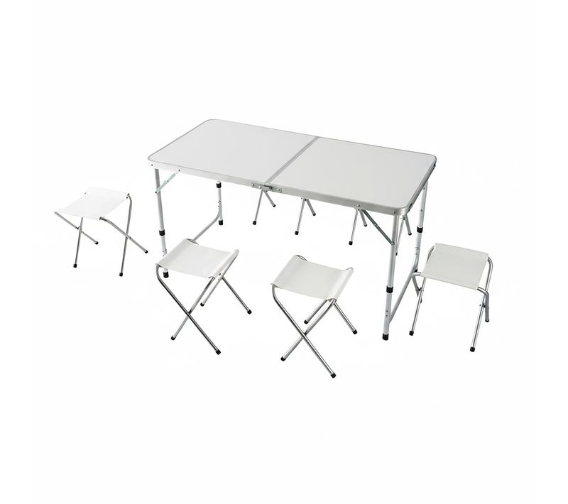 Table De Camping Avec 4 Tabourets