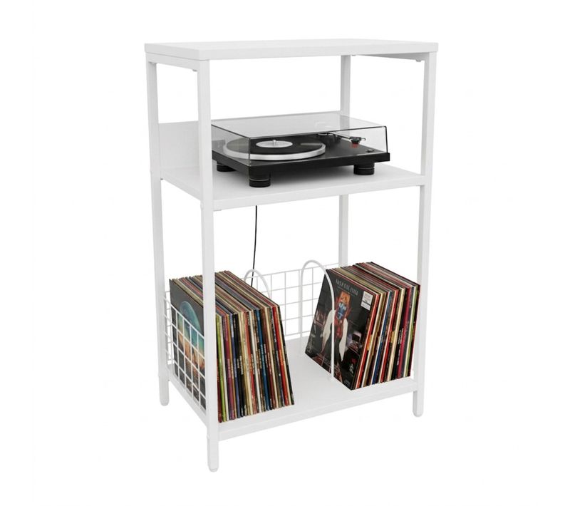 Meuble Platine disque Blanc