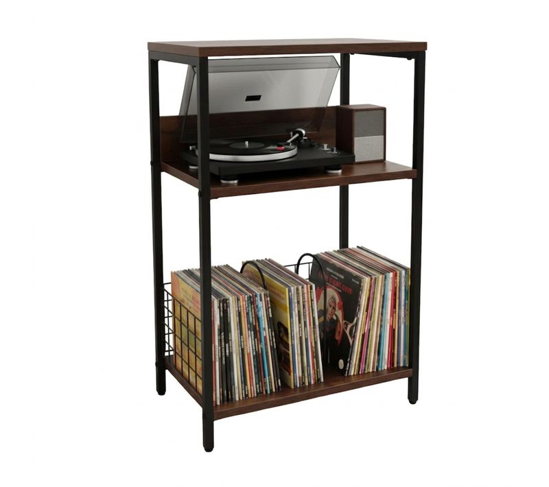 Meuble Platine disque Noir