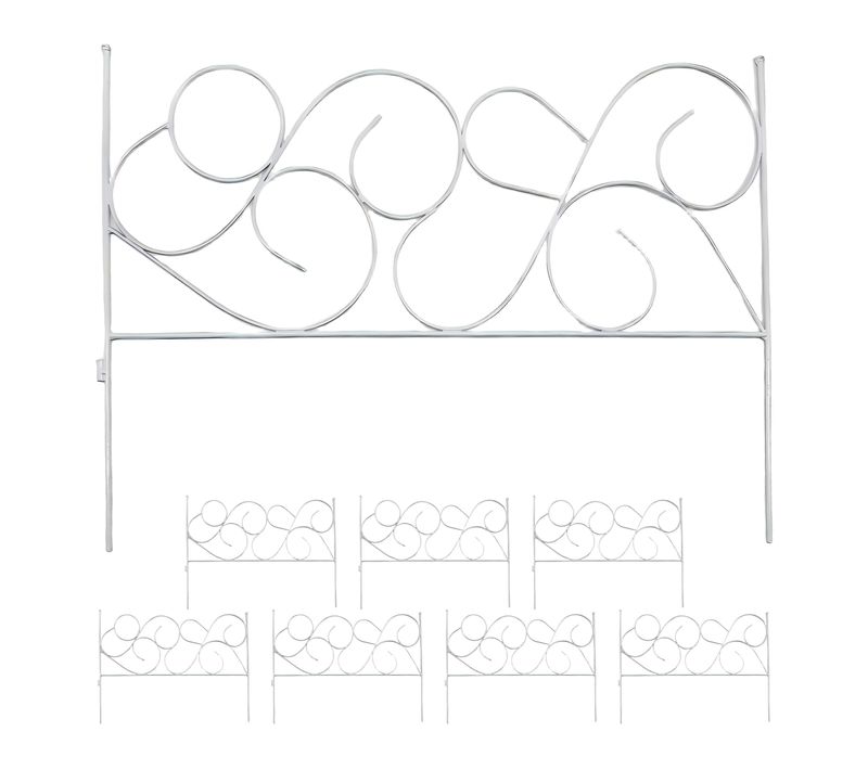 Bordure De Jardin Métal, 8 Pièces