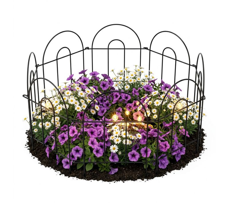 Bordure De Jardin En Métal, 6 Pièces