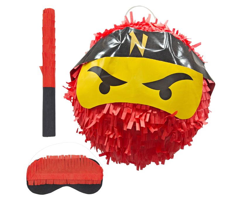 Ensemble Pinata Ninja Avec Bâton