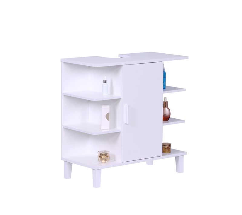 Meuble Sous Lavabo, Porte Et Étagères