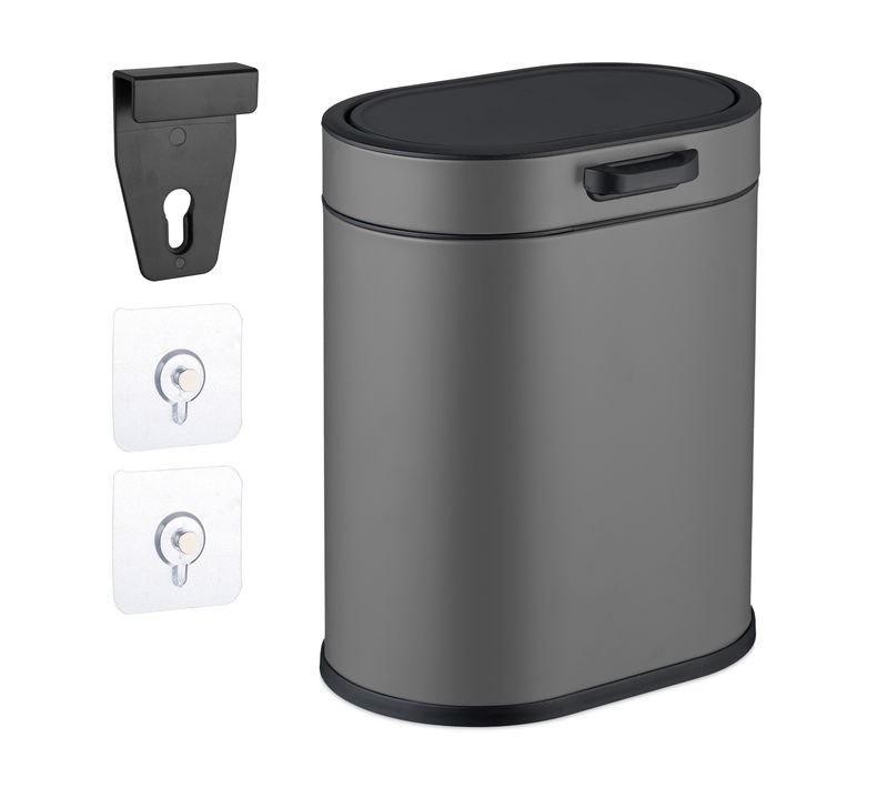 Poubelle Suspendue 5 L Gris