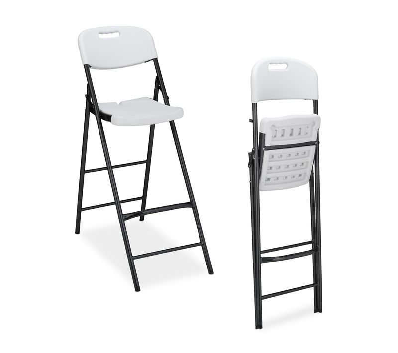 Lot De 2 Tabourets De Bar Pliants