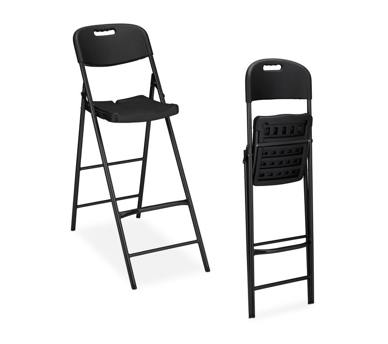 Lot De 2 Tabourets De Bar Pliants