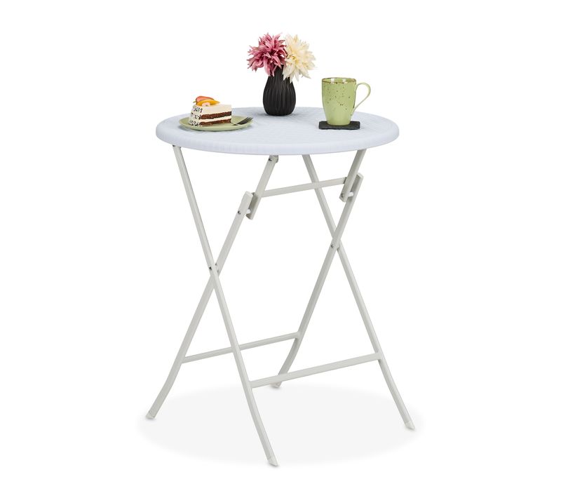 Table De Jardin Ronde Aspect Rotin