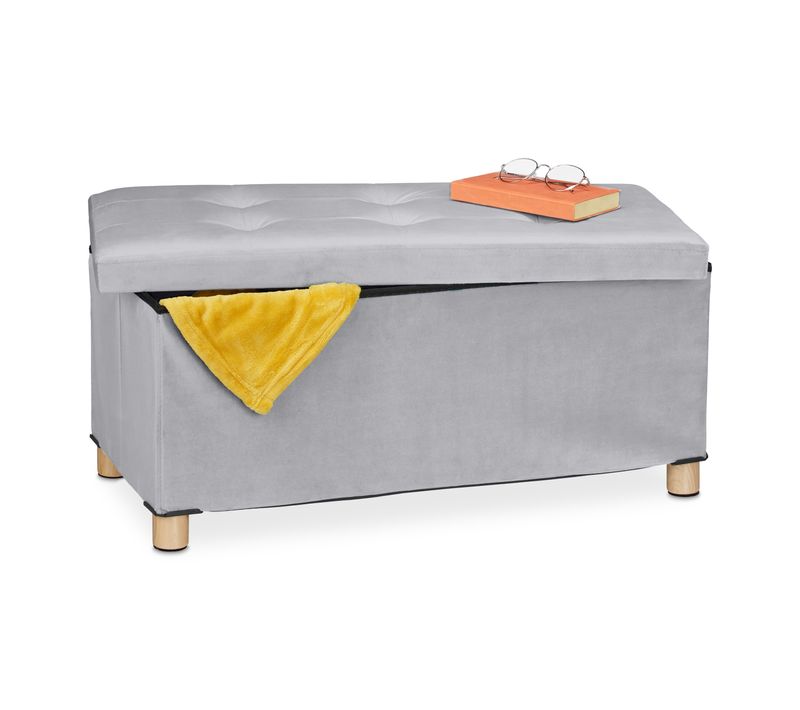 Banquette De Rangement En Velours
