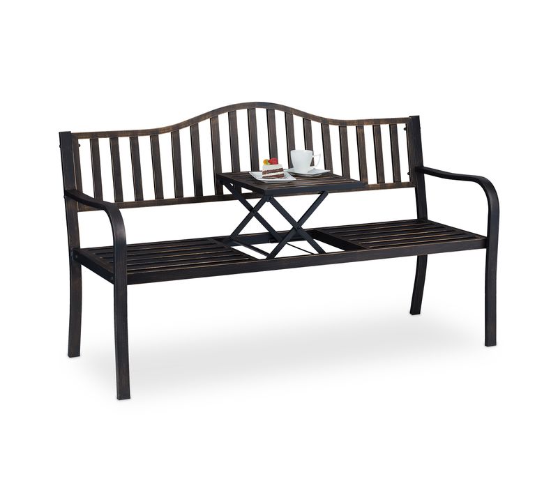 Banc De Jardin Avec Table Pliante