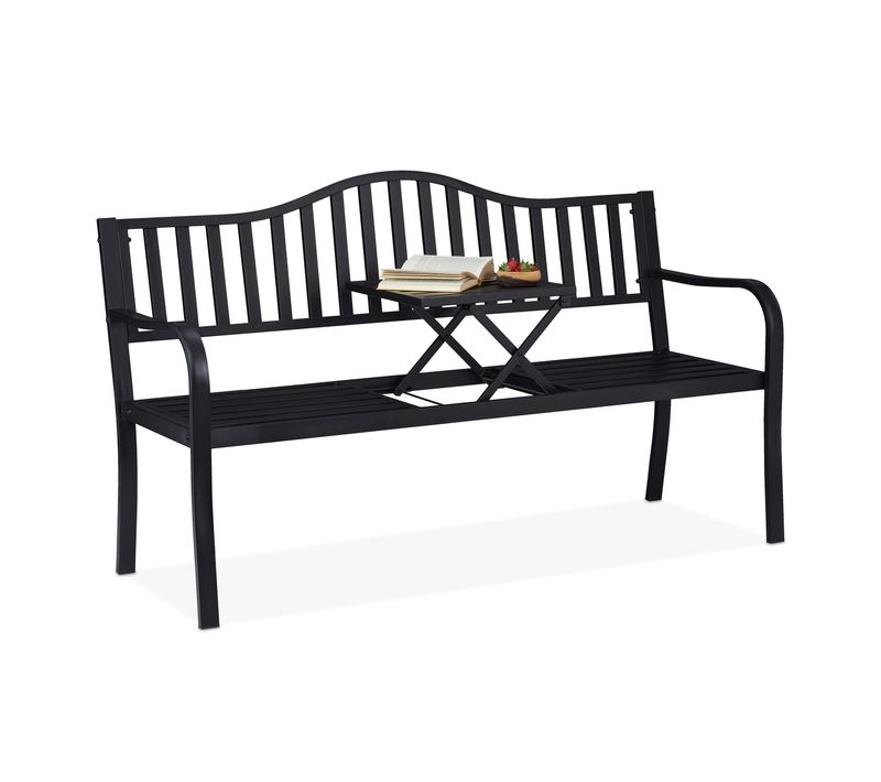 Banc De Jardin Avec Table Pliante