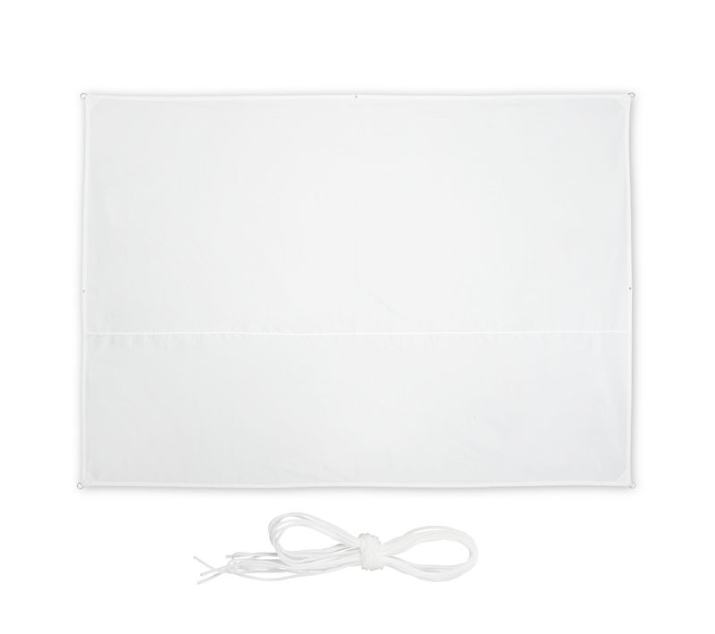 Voile D'ombrage Rectangulaire Blanc