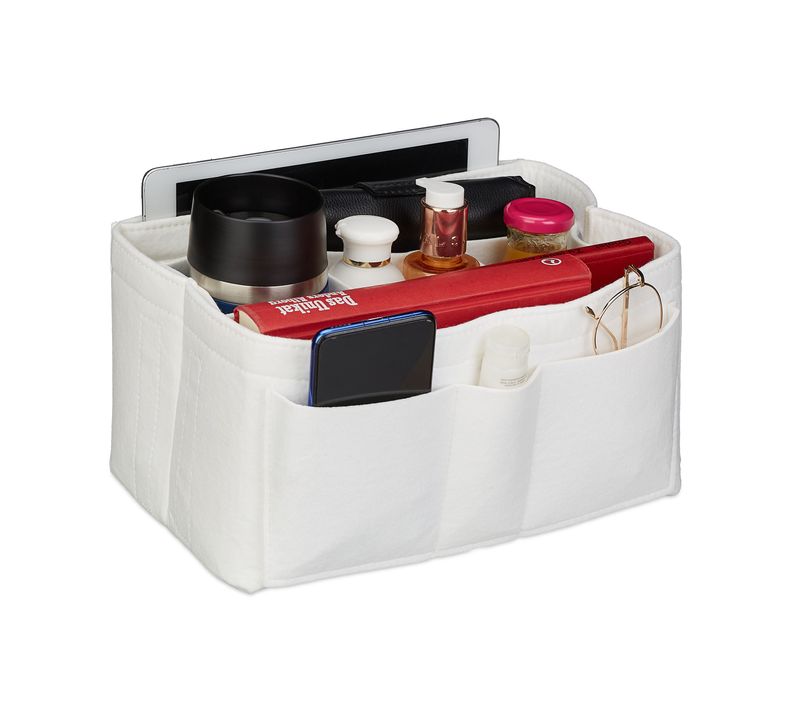 Organiseur De Sac à Main En Feutre Blanc