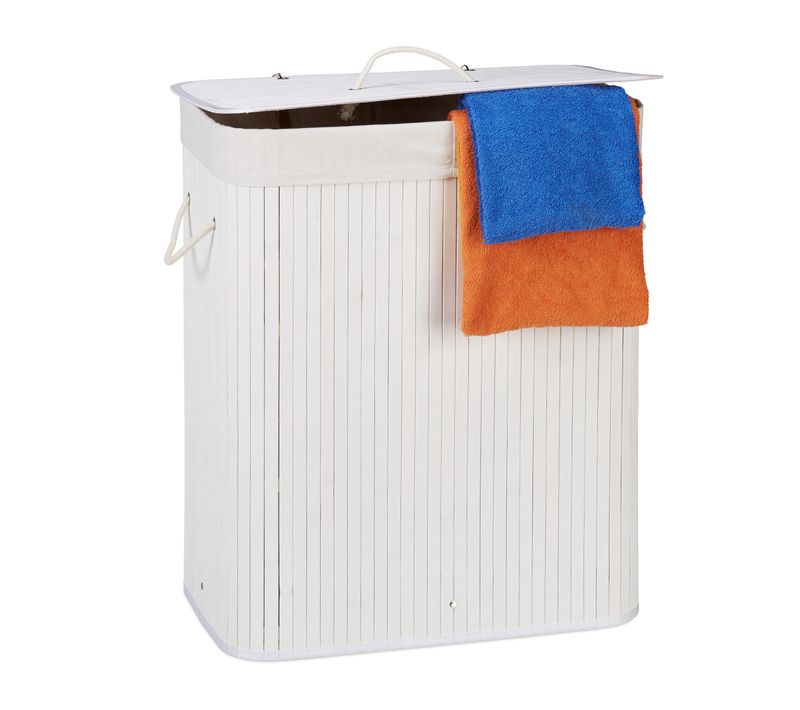 Panier à Linge Bambou 2 Compartiments