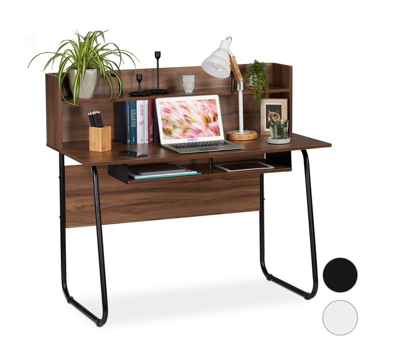 Bureau Avec Étagères à Compartiments