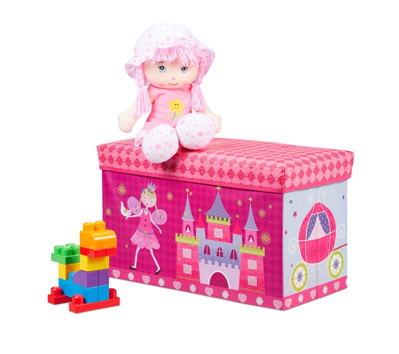 Tabouret Coffre Jouet Pouf Enfant