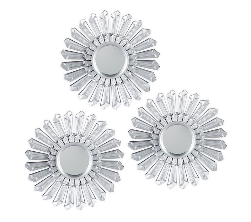 Lot De 3 Miroirs De Décoration Soleil