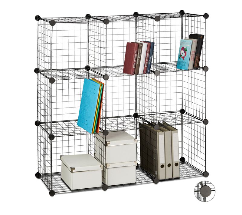 Étagère Cubes En Métal 9 Casiers