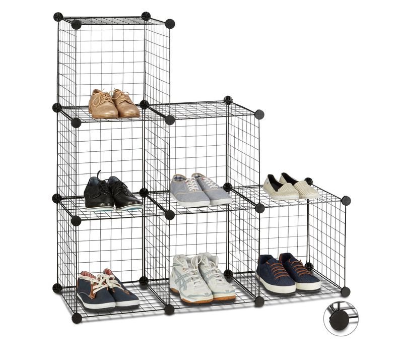 Système D'étagère 6 Compartiments Grille