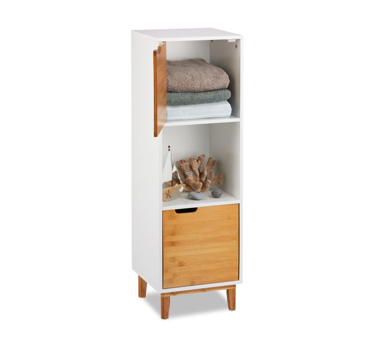 Etagère En MDF Sur Pieds Blanche 32x30x101