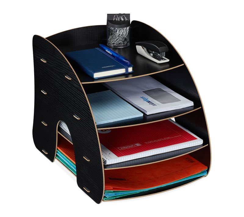 Rangement Documents Avec 4 Compartiments