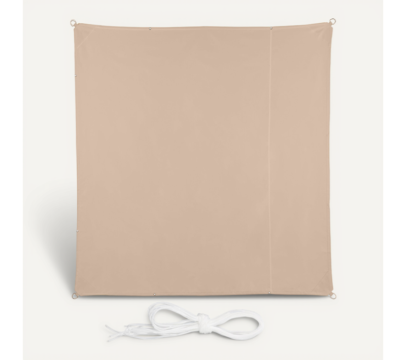 Voile D'ombrage Carrée En Beige