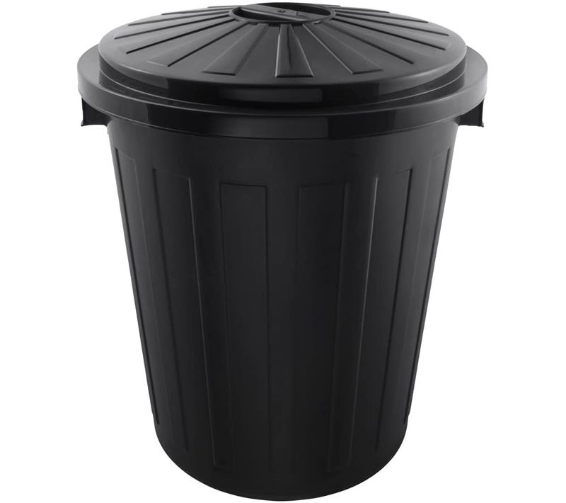 Poubelle Multi-usage Corbeille Avec Couvercle Verrouillable, Grand, Plastique Résistant, 50l