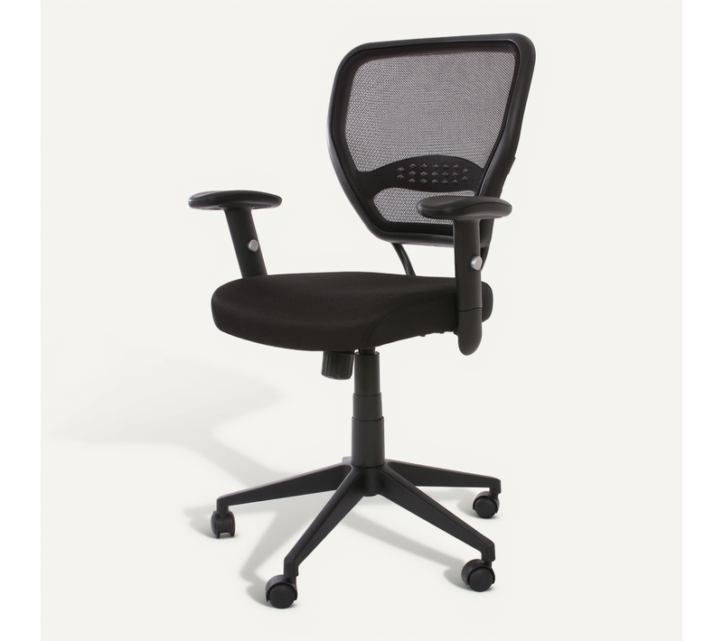 Fauteuil/chaise De Bureau Seattle, Charge 150kg, Tissu, Noir