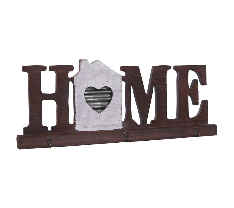 Patère Murale Hwc-a91 Home, Planche Vestiaire, Style Chalet, Bois, Métal