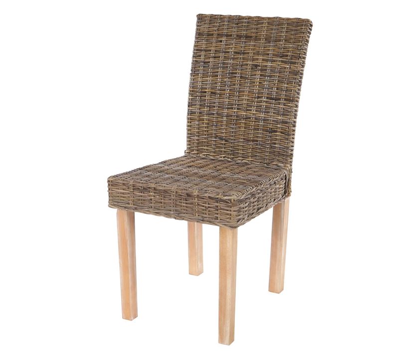 Lot De 4 Chaises De Séjour Littau Chaise En Osier, Rotin Kubu