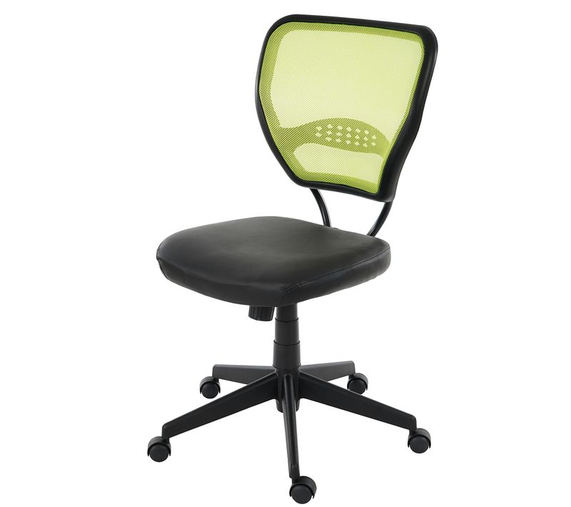 Fauteuil/chaise De Bureau Seattle, Charge 150kg, Similicuir ~ Vert, Sans Accoudoirs
