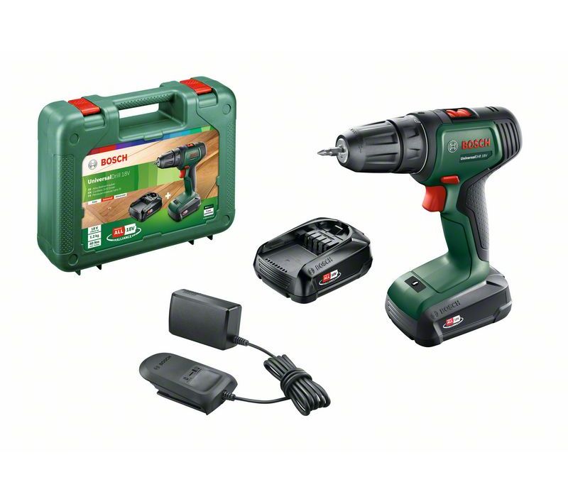 Bosch Universaldrill 18 + 2 Batteries