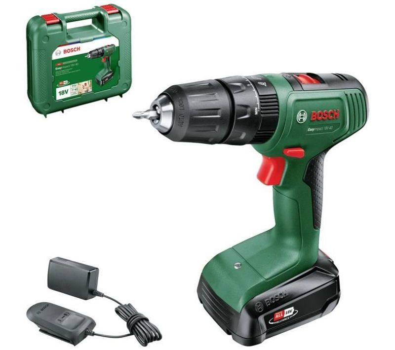 Perceuse Visseuse à Percussion Easyimpact 18v40 + (1xbatterie 2,0ah) + Chargeur Al18v-20