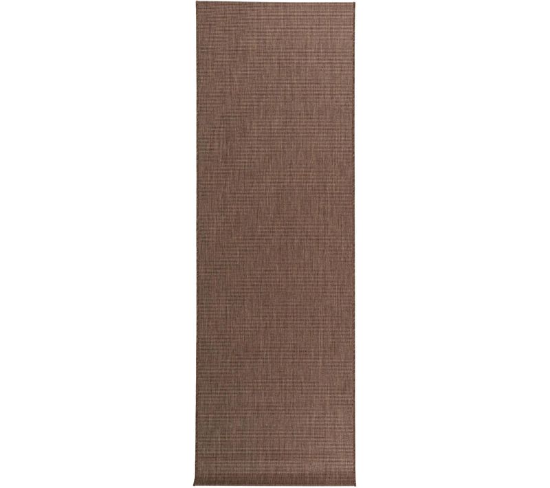Tapis De Couloir Extérieur Et Intérieur Metro Marron 80x240 Cm