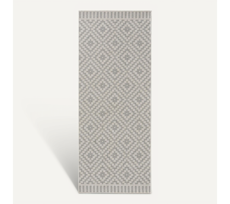 Tapis D'extérieur Et Intérieur Metro Gris 80x200 Cm