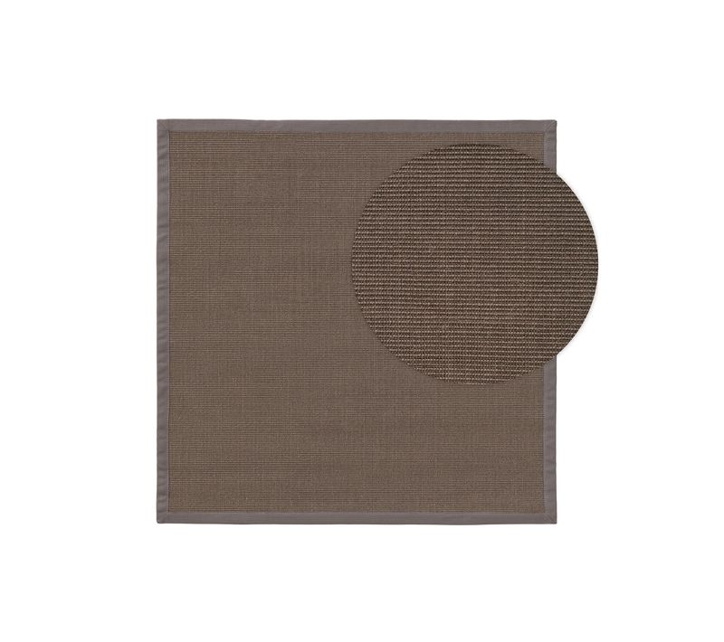 Tapis Sisal Sana Gris 200x200 Cm