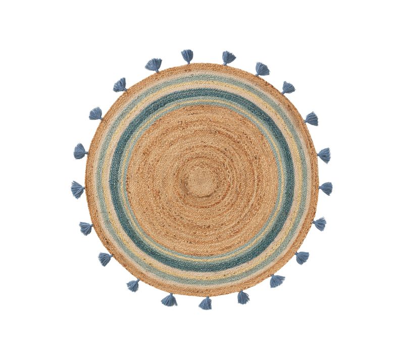 Tapis Enfant Lovis Turquoise 115 Cm Round