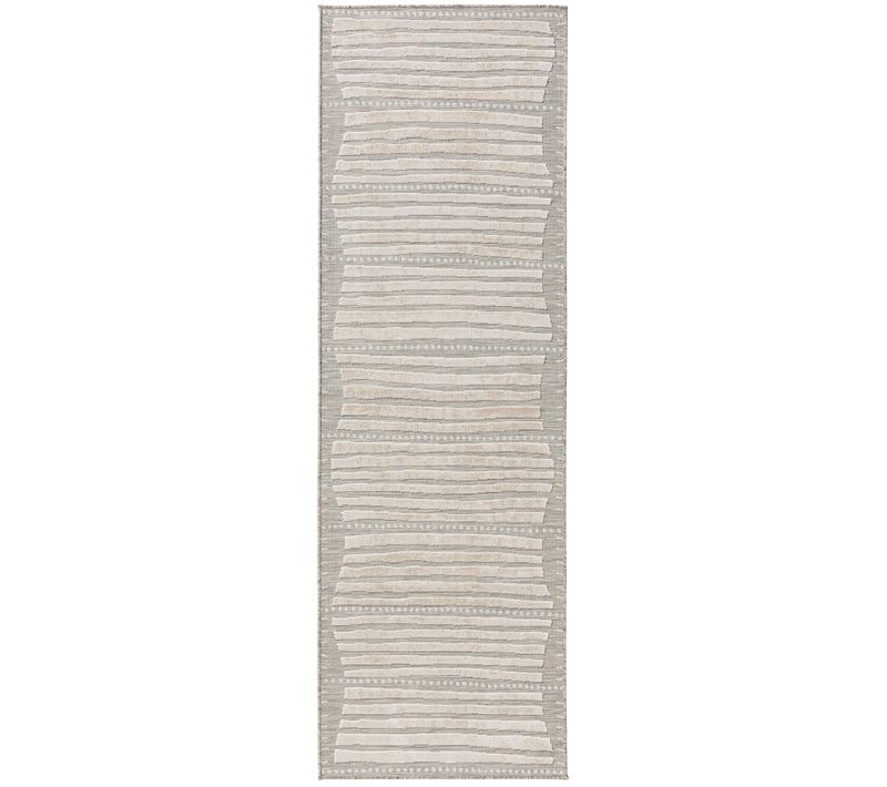 Tapis D'extérieur Et Intérieur Flora Beige 80x250 Cm