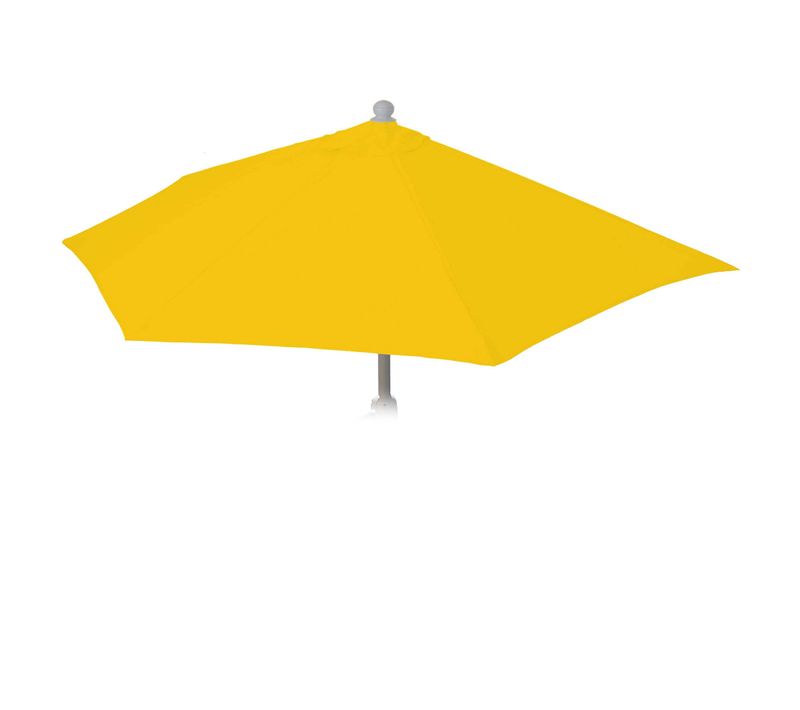 Toile De Rechange Pour Parasol Demi-rond Parla 300 cm Uv 50+ 3kg Jaune
