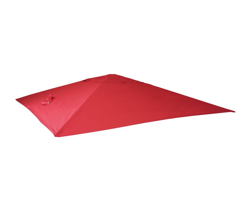 Toile De Rechange Pour Parasol Déporté Hwc, 3 X 4 M ~ Rouge