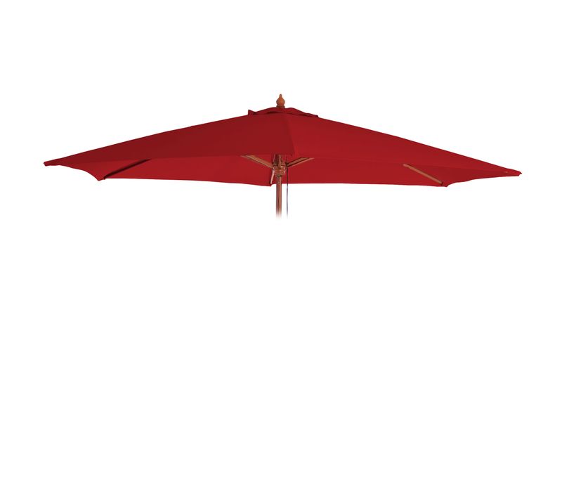 Toile De Rechange Pour Parasol Florida Ø 3m Polyester 6 Baleines Bordeaux